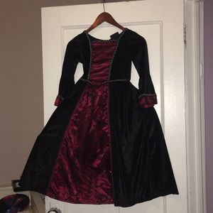 Gothic Vampire Halloween Velvet Dress